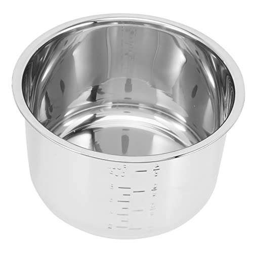 PRETYZOOM Olla de Reemplazo Inoxidable para Olla Arrocera Eléctrica Accesorio Multipropósito para Cocinar Arroz y Pasteles Compatible con de Cocina
