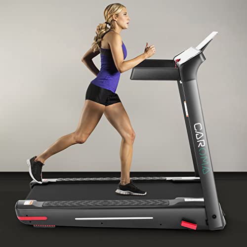 CAROMA Laufband für Zuhause, zusammenklappbares Laufband mit APP-Steuerung und Herzsensor, Steigungsfitness, tragbares 3… – Bild 3