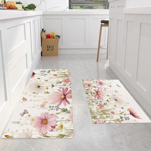 Tapis de cuisine antiderapant lavable pour sol propre et sec