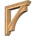 Ekena Millwork BKT0806X46X46WTL06RWR Westlake Slat Rough Sawn Bracket w/Offset Brace, Western Red Cedar