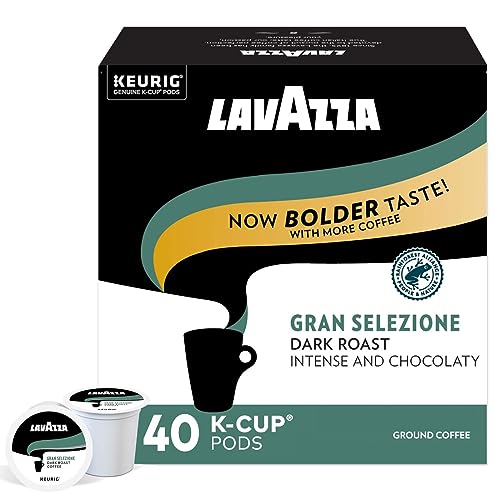 Image of Lavazza Gran Selezione Single-Serve Coffee K-Cup Pods for Keurig Brewer - 40 Count, 100% Arabica, Rainforest Alliance Certified 100% sustainably grown, Value Pack