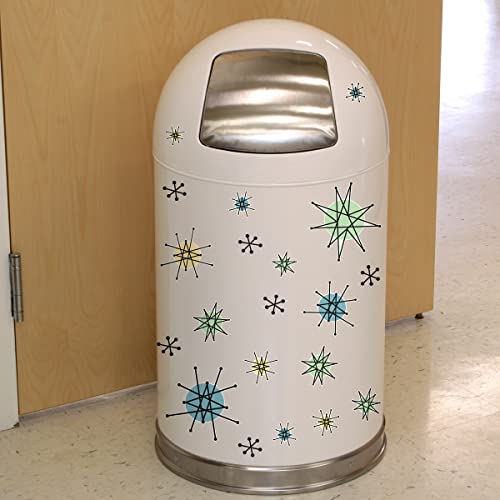 Retro Planet.com - Atomic Starburst Vinyl Stickers, Retro 1950S Peel And Stick Decals (Set Of 20), 1.5 To 6 Inches #TOP4