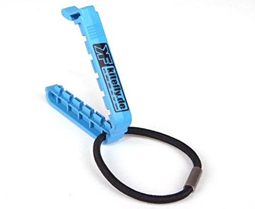 Kite Line Clip with kitefly. de Logo Blue/Black