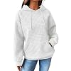 SHEWIN Womens Hoodies Casual Drawstring Waffle Pullover Tops Loose Hooded Sweatshirt with Pocket 2026