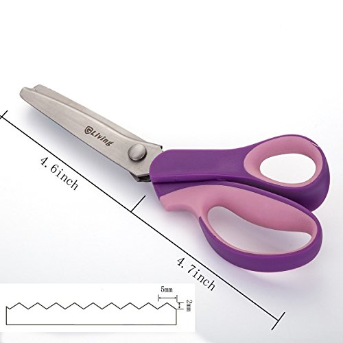 Gliving® pinking cesoie tessuto forbici onde denti...