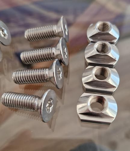 Enhanc3d Designs - Nuts and Torx Screws for Wingfoil Hydrofoil, Surfoil in Marine Grade Stainless Steel… (M8) - Image 3
