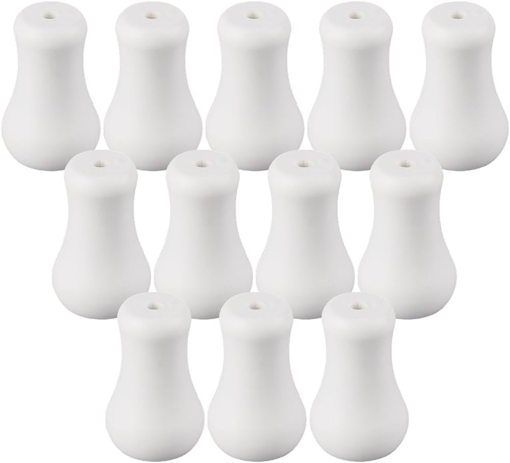 15Pcs Replacement Blind Cord Pulls Blind Cord Tassels White Ball Hanging Drops End Plastic Window Curtain Small POM Findings Accessories for DIY Making Curtains Windows Drawstring Crafts