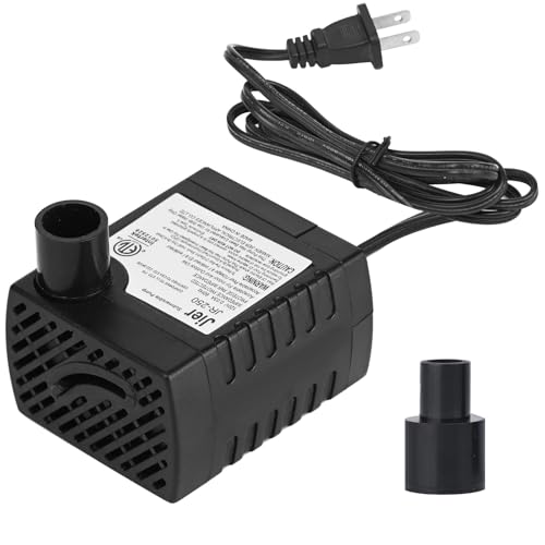 Image of BARST 40GPH Mini Submersible Water Pump with 6ft Power Cord, 2 Nozzles | 3.2W, 150L /H, Ultra Quiet for Aquarium, Fish Tank, Pond, Pet Fountain, Statuary, Hydroponics
