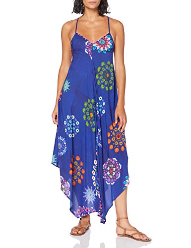 Desigual Vest_Bondi Vestido, Azul (Turkish Sea 5114), Small para Mujer