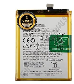 Image of BLP765 Battery for Oppo Reno 3 / A91 / F15 /3A / CPH2001 /CPH2021 / PCPM00 Battery with 1 Year Warranty ****(I101)