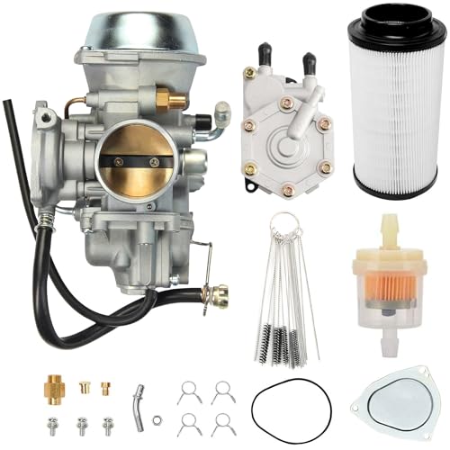 ATRACYPART Carburetor Carb for 2001-2005 & 2010-2012 Polaris Sportsman 500 4X4 HO | 1997-2009 Polaris scrambler 500 4x4 | 2000-2002 Polaris Trail Boss 325 with Fuel Pump & Air Filter