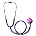 Keep Calm and Love Flamingos Single Head Stethoscope (Purple)