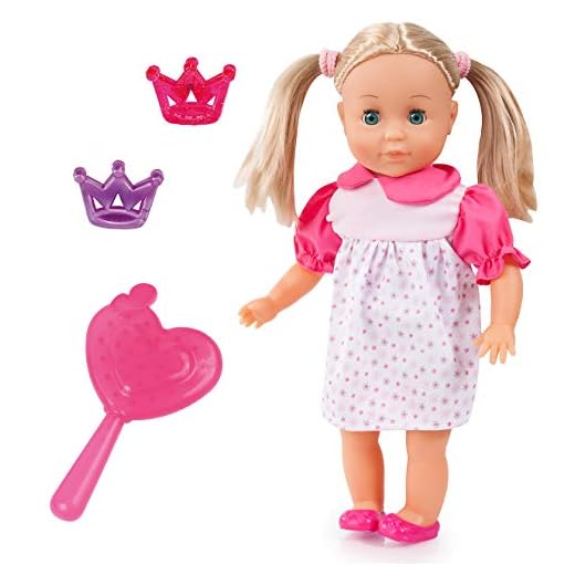 Funktionell docka Charlene, interaktiv, med sovande ögon, talar 50 uppsättningar, 33 cm