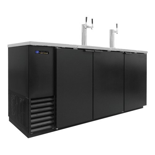 MasterBilt MBDD79 Fusion Draft Beer Cooler, Black