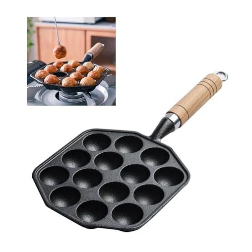 Poêle takoyaki maker en fonte qui ne colle pas avec accessoires de cuisson - 6