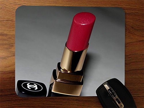 Trendy AccessoriesTrendy Accessories Hot Red Coco Lipstick Design Print Image Desktop Office Silicone Mouse Pad