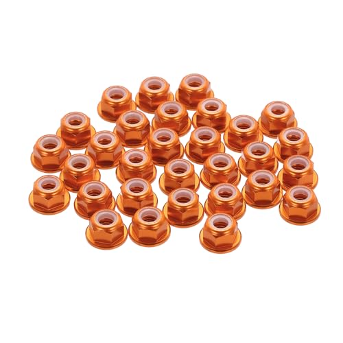 Écrous hexagonaux à bride M4 anodisés pour sécuriser les moteurs FPV