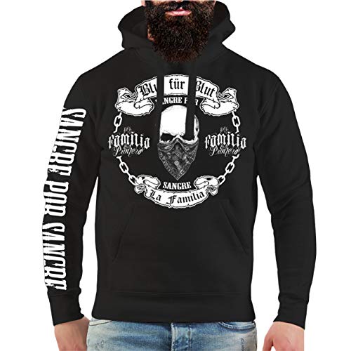 Life Is Pain Männer Kapuzenpullover La Familia FCK Blut für Blut (mit Rückendruck) Größe S - 4XL Cover