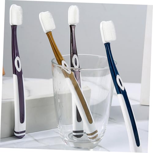 Veemoon 8 Stück Teiliges Weiche Nanofasern Zahnbürsten Ersatzköpfe für Erwachsene Verschleißfest Sanfte Borsten Kompakt und Langlebig für Täglichen Gebrauch zu Hause – Bild 4