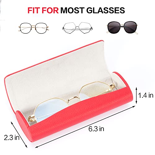 Image of Vemiss Hard Shell Eyeglass Cases, Lightweight Portable Glasses Case for Women Men