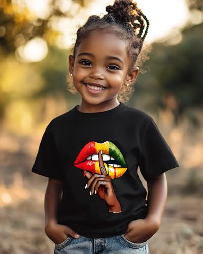 Juneteenth Shirts for Kids – Boys and Girls Short-Sleeve T-Shirts, Ages 2-6, Celebrate Freedom and Black History4