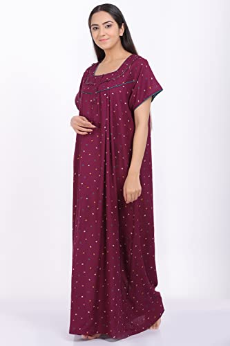 Image of Women's Alpine Mix Print Maxi Nightgown
