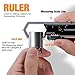 Small Multitool Wrench 9 in 1 Pocket Adjustable Wrench for Screw with Mini Pry Bar Nail Puller Keychain Tool Caliper Measuring Ruler Glass Breaker EDC Gadget Survival Gear for Men Cycling Hiking