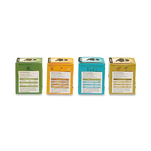 Image of Chaizup Assorted Tea Pack - 40 Tea Bags | Tulsi Ginger, Honey Lemon, Detox Kahwa, Green Tea Flavours | 40 Servings | 4 Packs (10 Flavours Each)