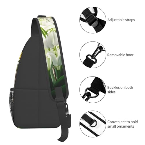 Mochila cruzada MyPiky Bell con diseño de orquídea miniatura 5