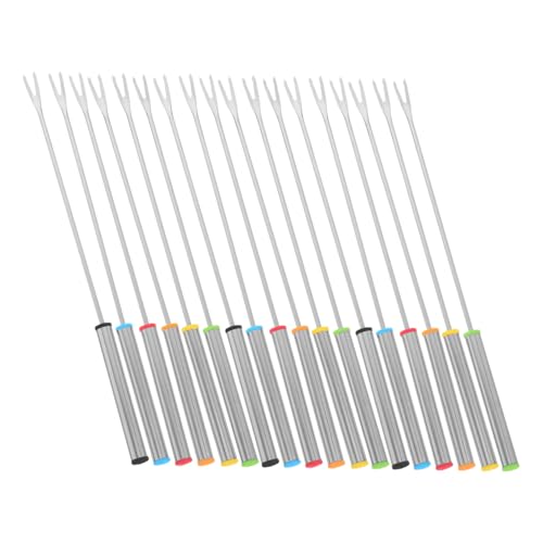 Alipis 18 pollici Forchette Fonduta Acciaio Inossidabile per Dessert e Frutta Design e Resistente al Calore per Cioccolato e Barbecue Facili da