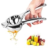 🍋【High Quality Material】El exprimidor de limones Fitsund está hecho de acero inoxidable 304 de alta calidad, resistente y duradero, materiales de seguridad alimentaria, resistentes a la oxidación y anticorrosivos.