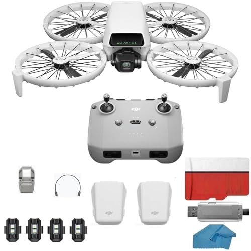 DJI Flip 4K Drone with 2 Batteries, RC-N3, 128GB, Backpack