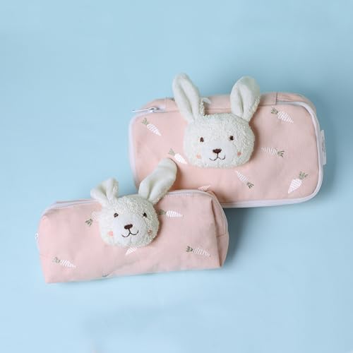 Image of Abracadabra Multi-Utility Pouch for Girls & Boys - Pen & Pencil Case, School Accessories Organizer, Large Stationary Storage Box for Students - Bunny