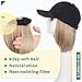 Hairro Hat Wig Baseball Hat with Hair Attached Short Bob Adjustable Synthetic Cap Hair Extensions For Women Chemo Wig 11