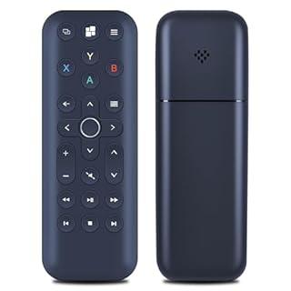 Replacement for 8Bitdo Media Remote Control, for Xbox One, Series X|S, Short Edition - No Setup Required, Black