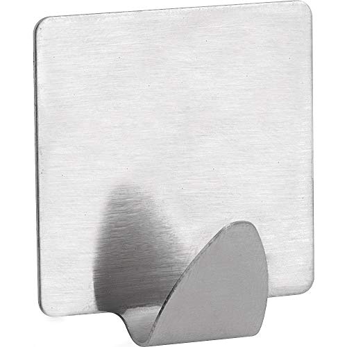 Vonder, Gancho Adesivo Quadrado, Em Inox, Com 2 Peças.