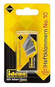 Idena Heftklammern No. 10, 2 x 1.000 Stück