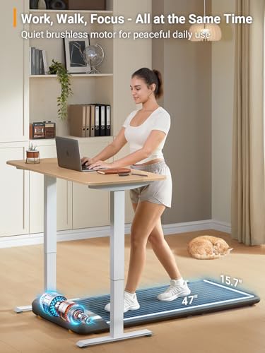 Image of WalkingPad C2 Foldable Walking Pad Treadmill, Under Desk Compact Design | Foldable design for compact storage and space saving, Smart FootSense control and LED display for easy daily walking use