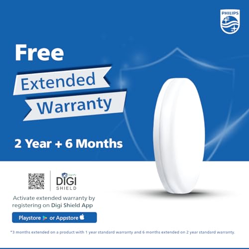 Image of PHILIPS 12W Round AstraGlow Surface LED Light | Slim Surface Panel for Home & Office | Energy Efficient, Bright & Long-life LED Ceiling Light | Cool Day Light, Pack of 1