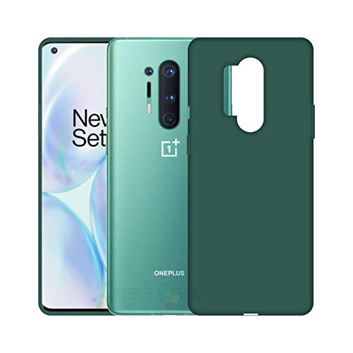 Image of Case Creation Luxurious OG Series for Oneplus 8 Pro Case Cover,Anti-Dirty Slim Case Frosted Matte Cute Candy TPU Raised Bezel (Splash of Color) Back Cover for Oneplus 8 Pro -Lake Green