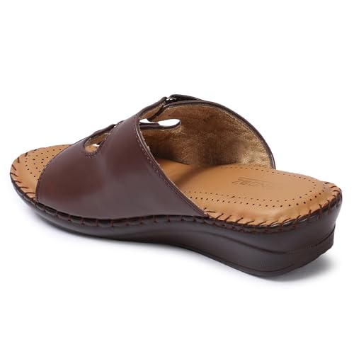Image of Vendoz Women Doctor Sole Comfortable Beige Sandals