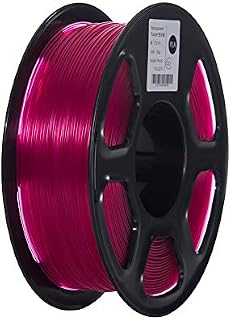 TOPZEAL 3D Plastic Filament PLA Filament 1.75mm 1KG Dimensional Accuracy +/- 0.02mm PLA Transparent 3D Printing Materials Transparent Color