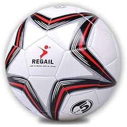 Abonda Balón de fútbol Deportivo Talla 5 | Pelotas de Juego Profesionales de Cuero PU - Balón de fútbol para Entrenamiento Profesional para niños, Adultos, coleccionistas