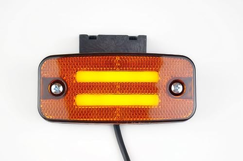 8 Feux De Gabarit LED Orange 24V - Pour Remorques, Camions Et Caravanes