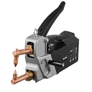 VEVOR Saldatrice a Punti Portatile, Saldatrice a Punti per Lamiera Metallica Spessore 4 mm Capacità di Ingresso di 8,1 KVA per Lamiere Metalliche da 4200 A, Pistola per Saldatura Portatile