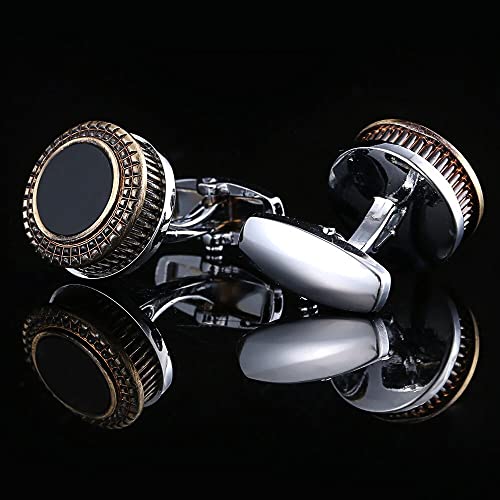 Image of S&W Wedding Cufflinks for Men Cuffs with Gift Box Business for Tuxedo Shirt