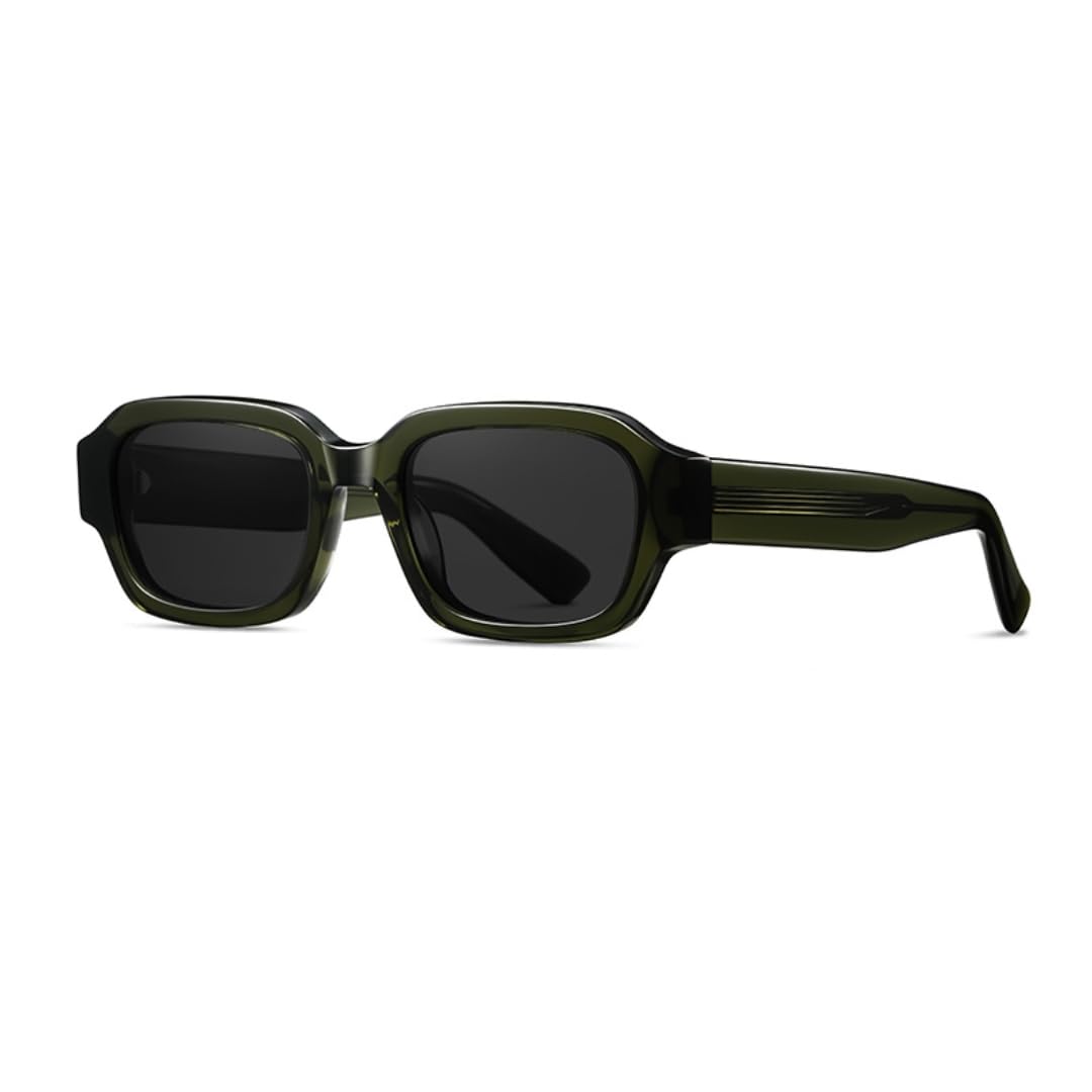 Eleganti occhiali da sole in acetato con protezione UV, sensazione premium, protezione solare polarizzata.