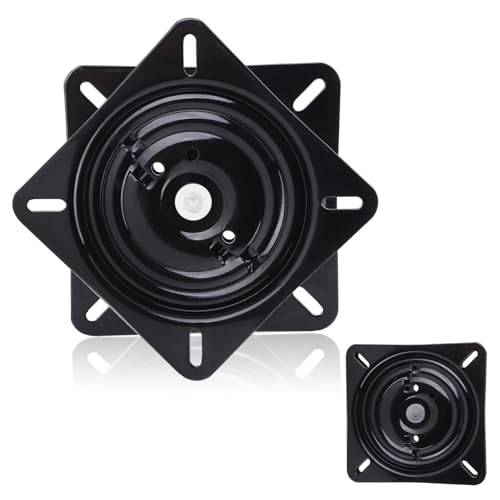 Base Pivotante de Siège de 7 Pouces, Plaque de Montage de Siège Rotative à 360 Degrés Accessoire de Matériel en Acier Inoxydable Enduit EDC pour Yacht de...