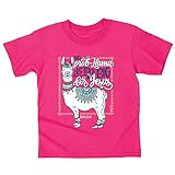 Kerusso Kids Llama T-Shirt - Azalea - Medium Pink
