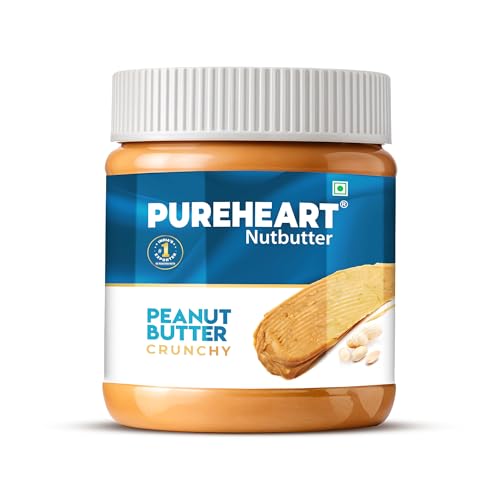 Image of Pureheart Nutbutter Crunchy Peanut Butter 60 gm | Natural & Premium Roasted Peanuts | High Protein, Rich in Fiber | Zero Trans Fats | for Tasty Breakfast & Post Workout Protein Snack